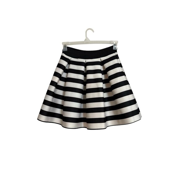 Soprano Black And White Stripe Scuba Skirt Size S Mini - Picture 2 of 4